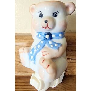 Vintage Teddy Bear Wall Plug-In Nightlight POSSIBLY Wax Warmer See Pictures